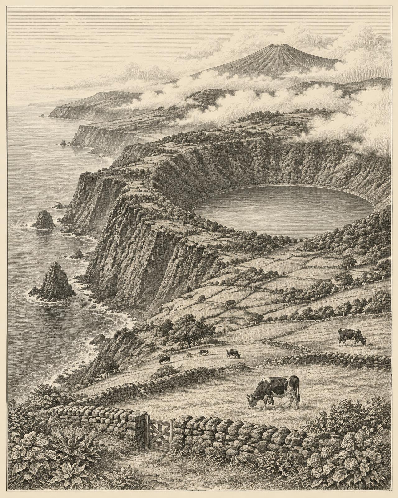 Azores island landscape
