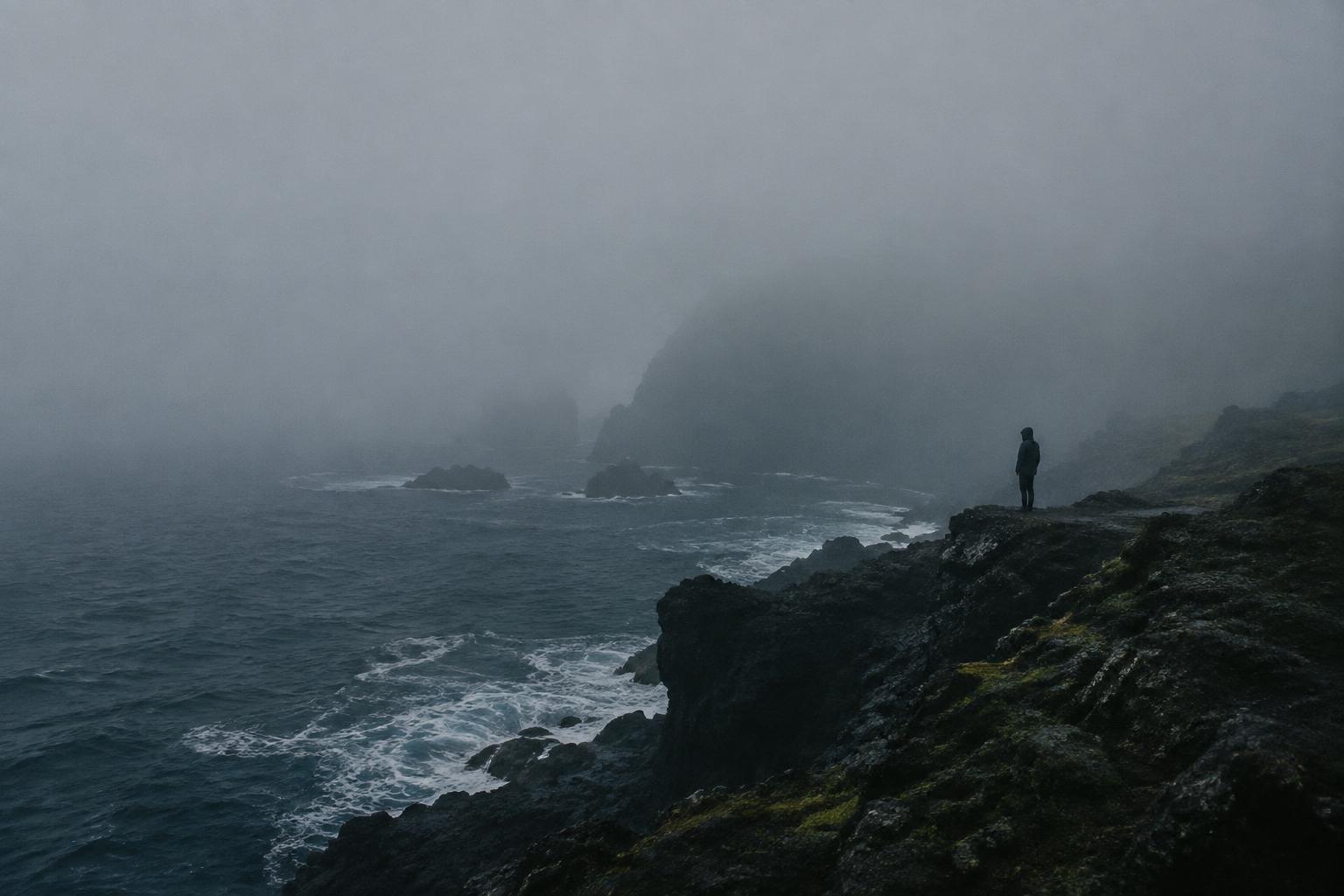 Basalt coastline in the Azores