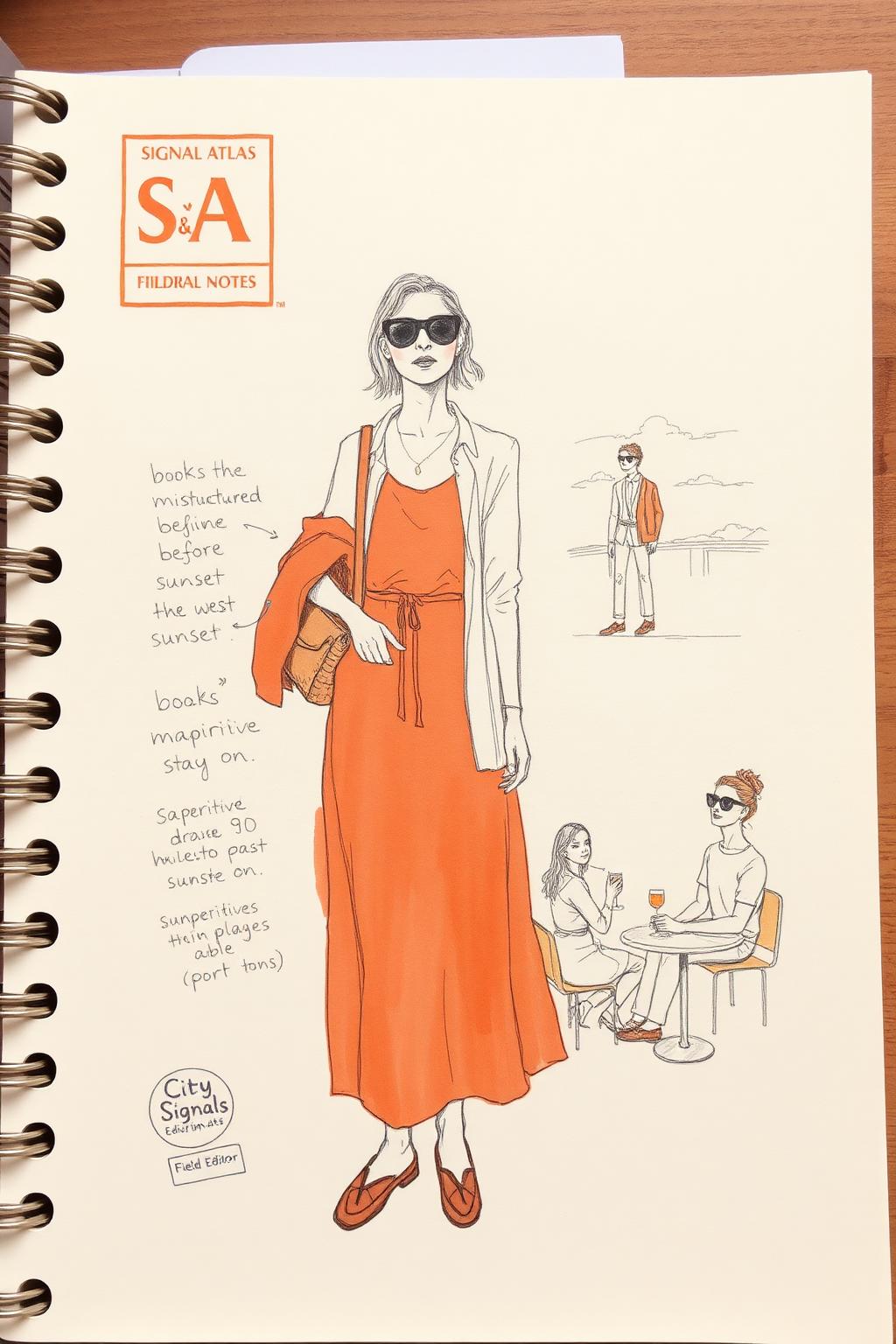 The Sunset Diplomat — illustrated figure