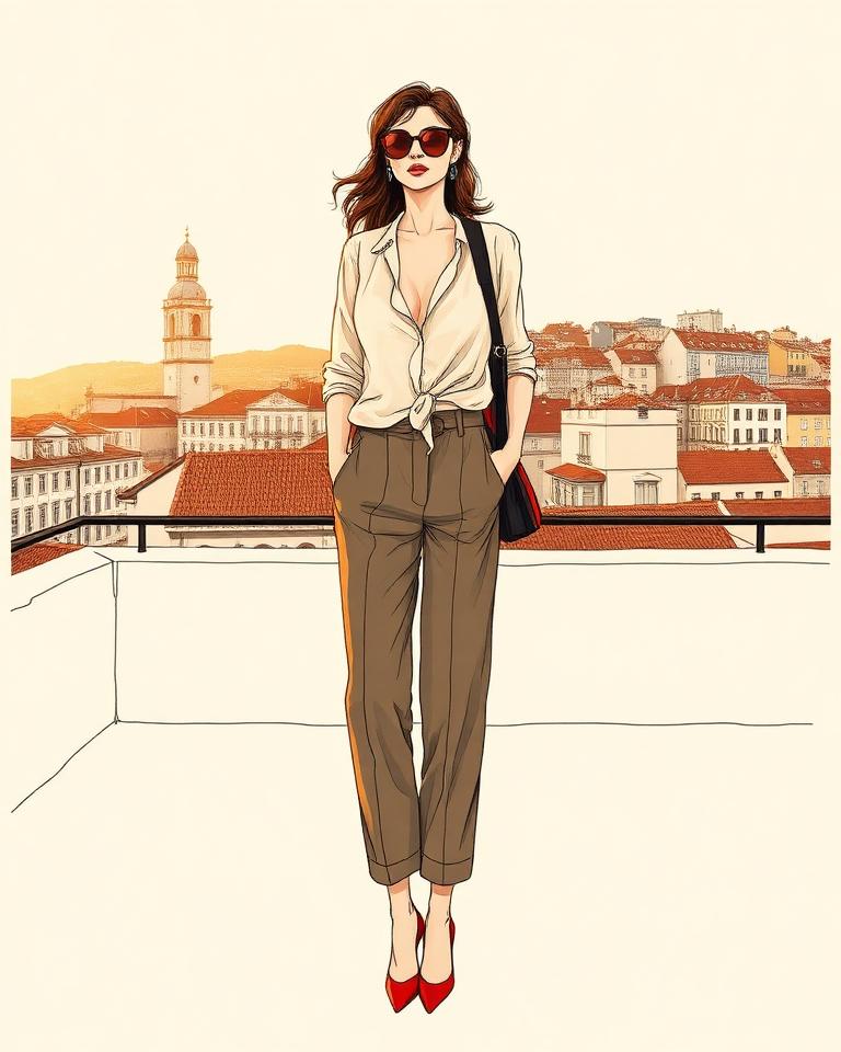 The Rooftop Siren — illustrated figure