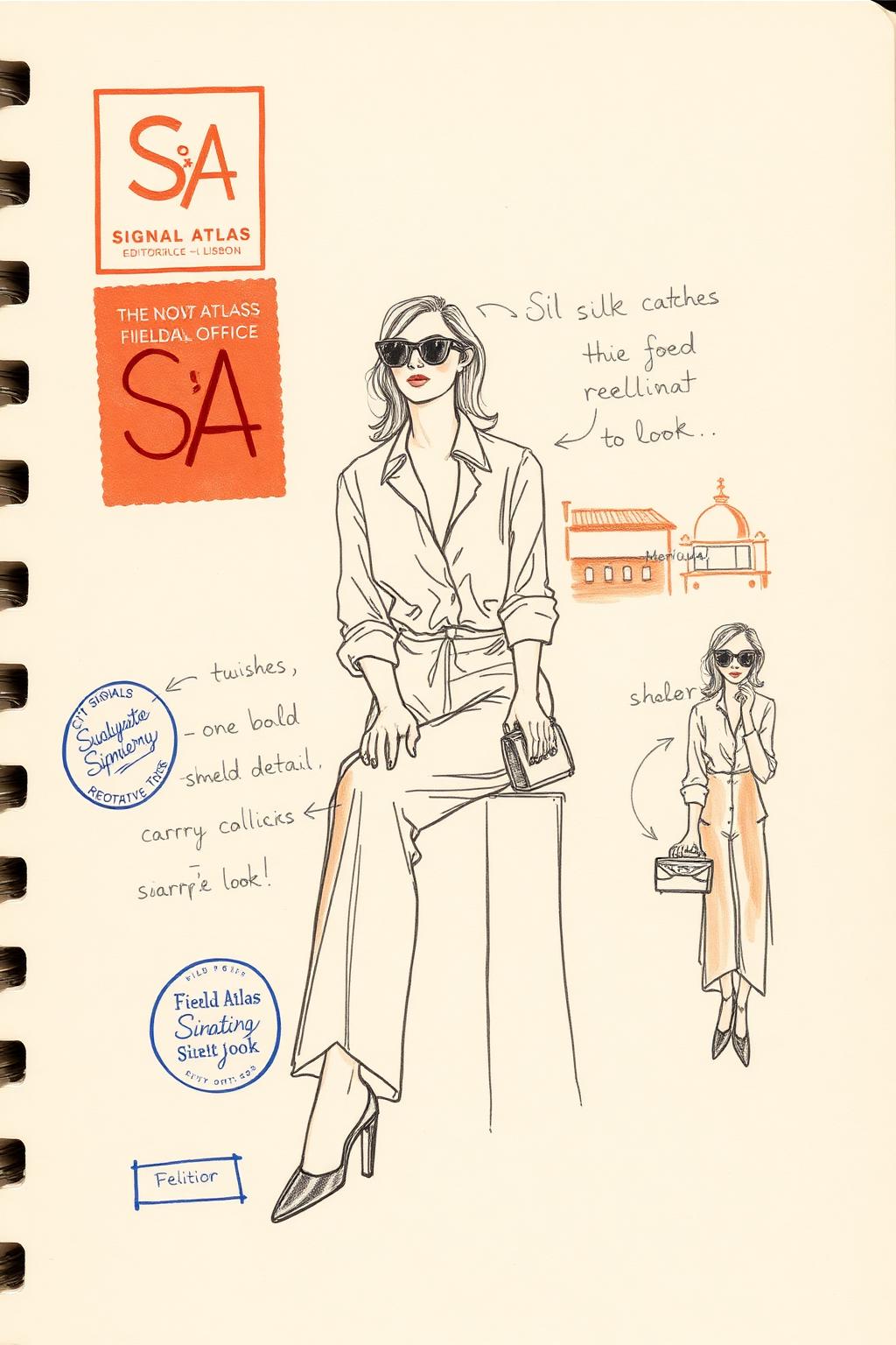 The Rooftop Siren — illustrated figure