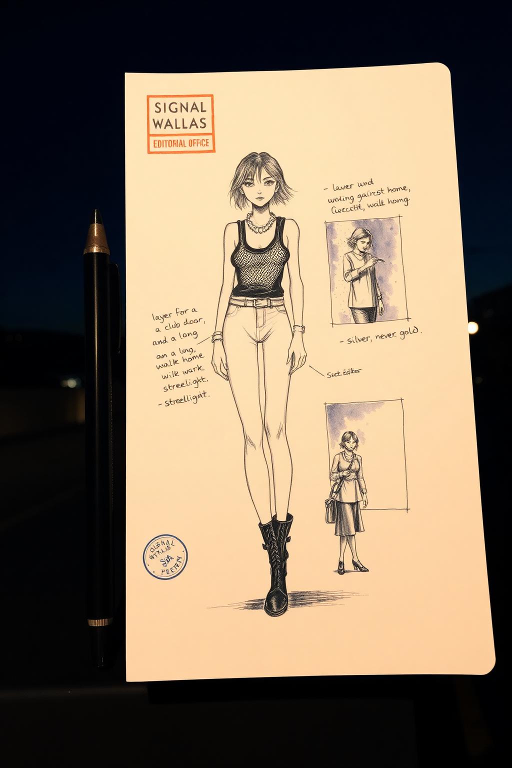 The Night Walker — illustrated figure